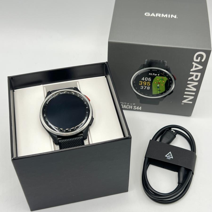 ボーナスストア+5％【美品】GARMIN Approach S44 Black 010-03009-20 ゴルフナビ スマートウォッチ ガーミン アプローチ 本体 | 
