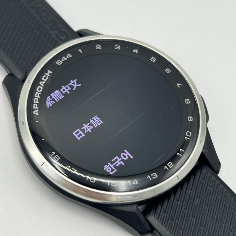 ボーナスストア+5％【美品】GARMIN Approach S44 Black 010-03009-20 ゴルフナビ スマートウォッチ ガーミン アプローチ 本体 |  | 02