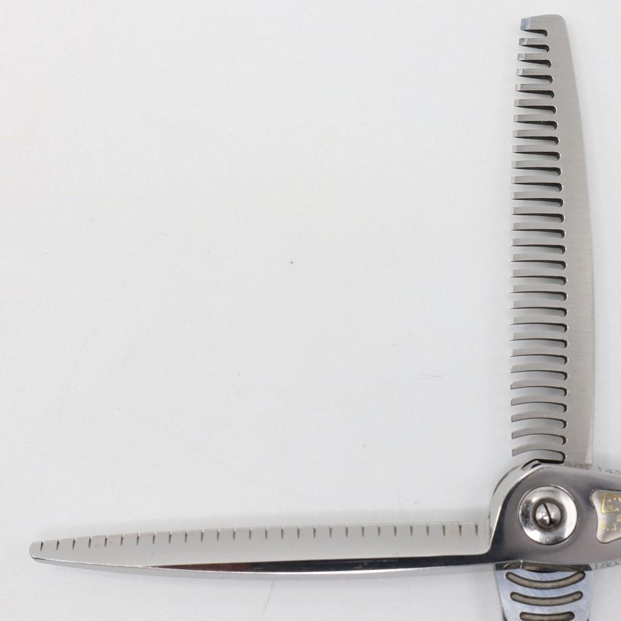 ボーナスストア+5％【美品】刃物屋トギノン NEO Queen R28 セニング 5.8インチ メガネハンドル 28目 約20% ネオクイーン トギノン シザー |  | 04