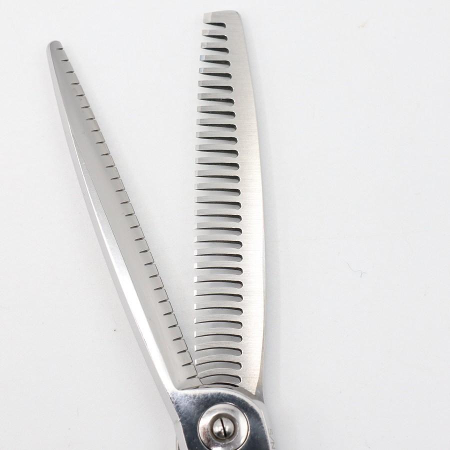 ボーナスストア+5％【美品】刃物屋トギノン NEO Queen R28 セニング 5.8インチ メガネハンドル 28目 約20% ネオクイーン トギノン シザー |  | 05