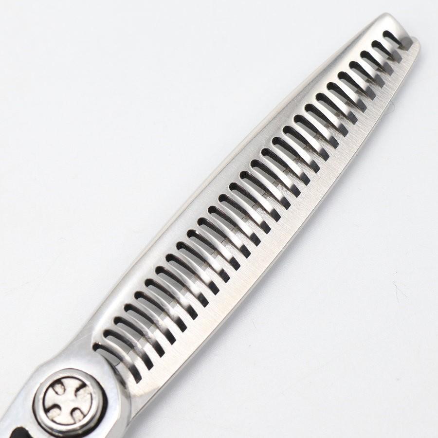 ボーナスストア+5％【美品】刃物屋トギノン NEO Queen R28 セニング 5.8インチ メガネハンドル 28目 約20% ネオクイーン トギノン シザー |  | 06