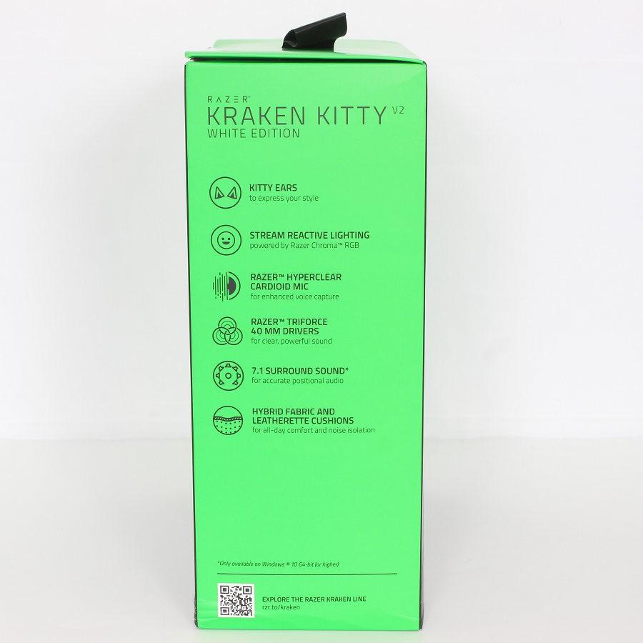 ボーナスストア+5％【新品未開封】Razer Kraken Kitty V2 RZ04-04730600-R3M1 ホワイト ネコミミゲーミングヘッドセット ヘッドホン レイザー 本体 |  | 05