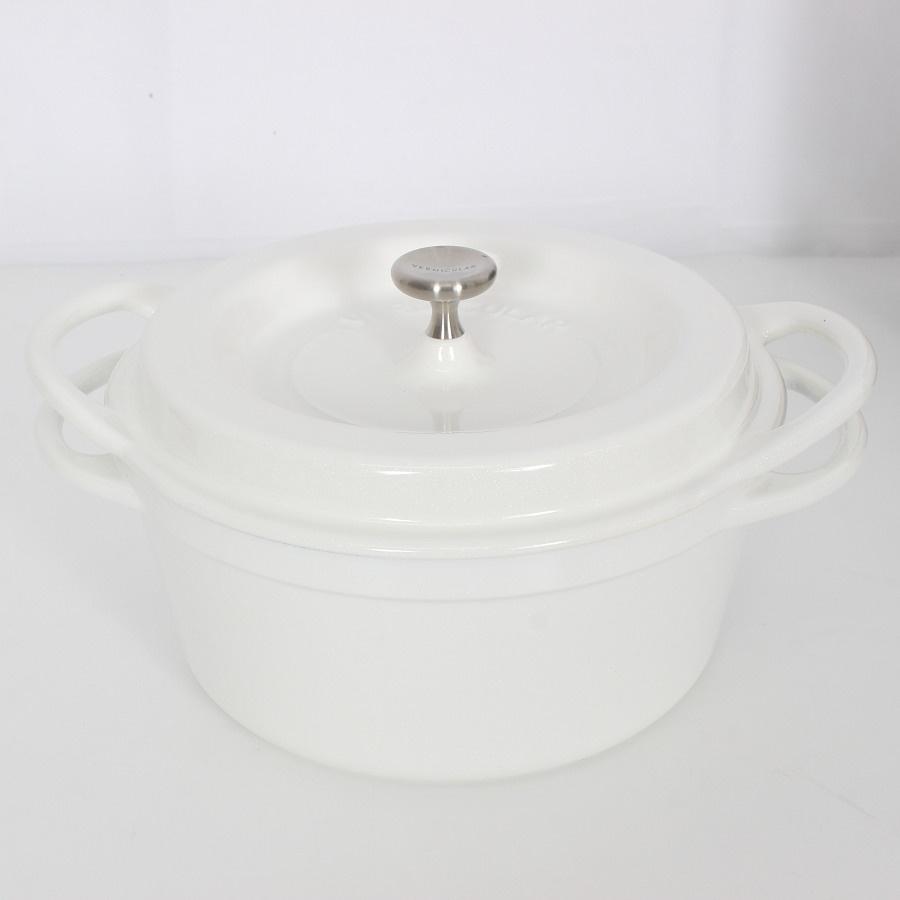 ボーナスストア+5％【新品】バーミキュラ オーブンポットラウンド 18cm PWH18R KONAYUKI パールホワイト 無水 ホーロー 両手鍋 粉雪 本体 |  | 01