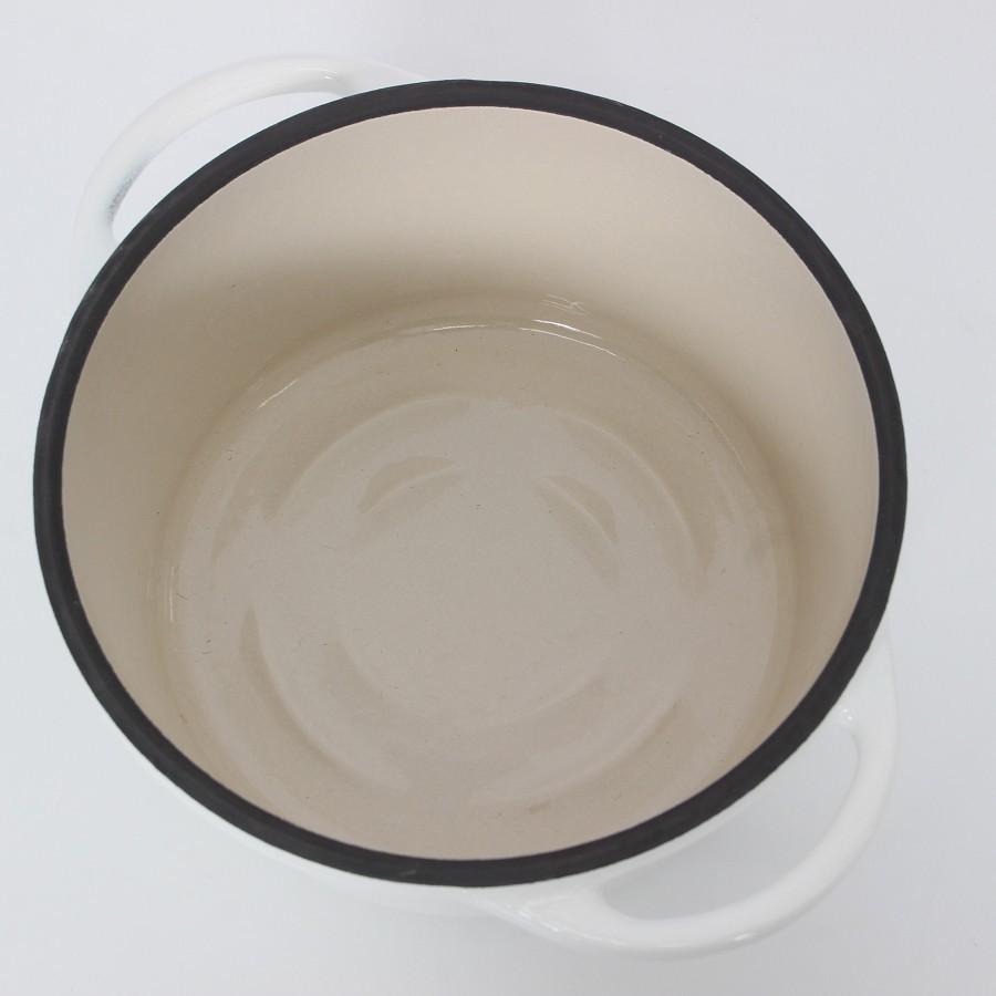 ボーナスストア+5％【新品】バーミキュラ オーブンポットラウンド 14cm PWH14R KONAYUKI パールホワイト 無水 ホーロー 両手鍋 粉雪 本体 |  | 03