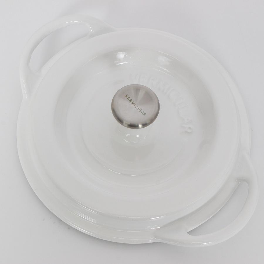 ボーナスストア+5％【新品】バーミキュラ オーブンポットラウンド 14cm PWH14R KONAYUKI パールホワイト 無水 ホーロー 両手鍋 粉雪 本体 |  | 05