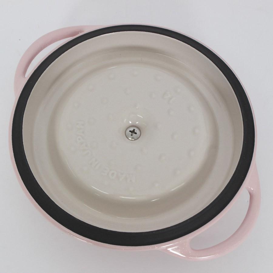 ボーナスストア+5％【新品】バーミキュラ オーブンポットラウンド 14cm PNK14R パールピンク 無水 ホーロー 両手鍋 本体 |  | 06