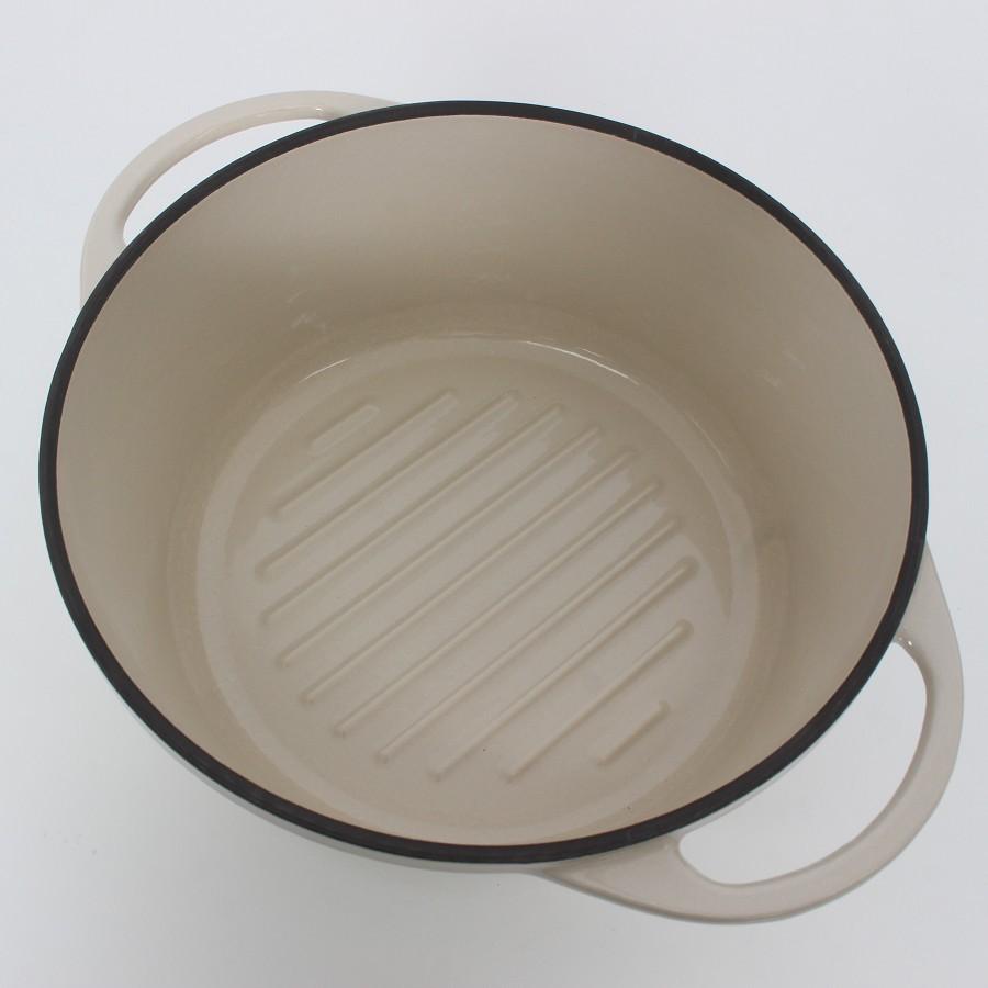 ボーナスストア+5％【新品】バーミキュラ オーブンポットラウンド 22cm NBG22R ナチュラルベージュ 無水 ホーロー 両手鍋 本体 |  | 03