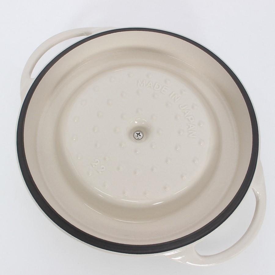 ボーナスストア+5％【新品】バーミキュラ オーブンポットラウンド 22cm NBG22R ナチュラルベージュ 無水 ホーロー 両手鍋 本体 |  | 06