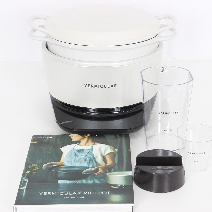 ボーナスストア+5％【美品】バーミキュラ ライスポット RP23A-WH シーソルトホワイト 5合炊き 炊飯器 Vermicular 本体 | 