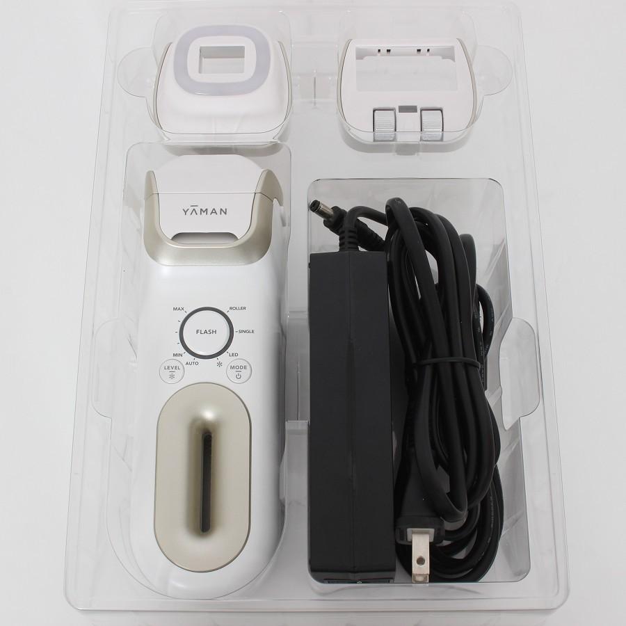 ボーナスストア+5％【美品】ヤーマン レイボーテ クールプロ YJEA6W ホワイト×ゴールド 光美容器 脱毛器 YA-MAN 本体 |  | 01