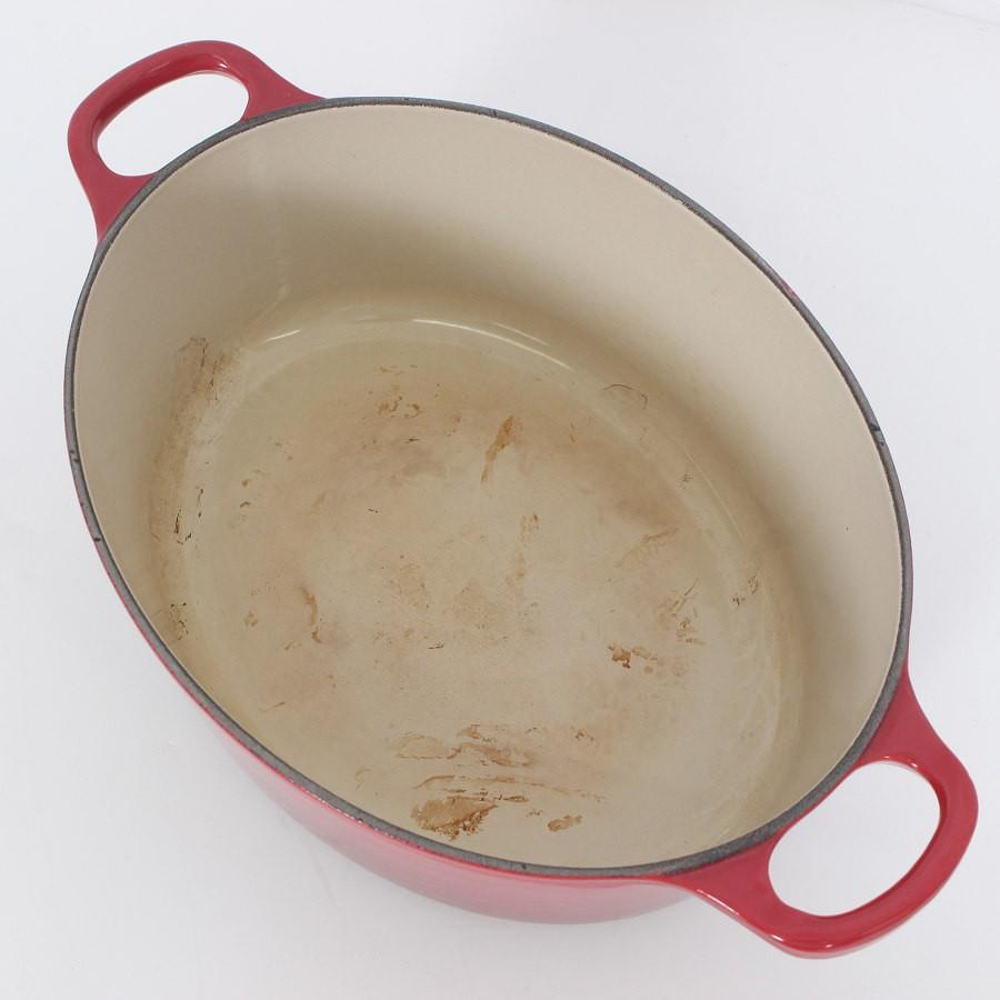 【ボーナスストア+5％】ル・クルーゼ ココット オーバル 25cm レッド 25002-25 ホーロー 両手鍋 本体 |  | 03