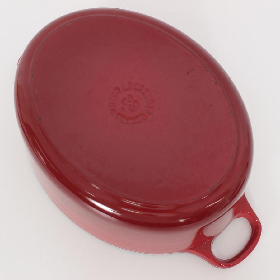 【ボーナスストア+5％】ル・クルーゼ ココット オーバル 25cm レッド 25002-25 ホーロー 両手鍋 本体 |  | 05