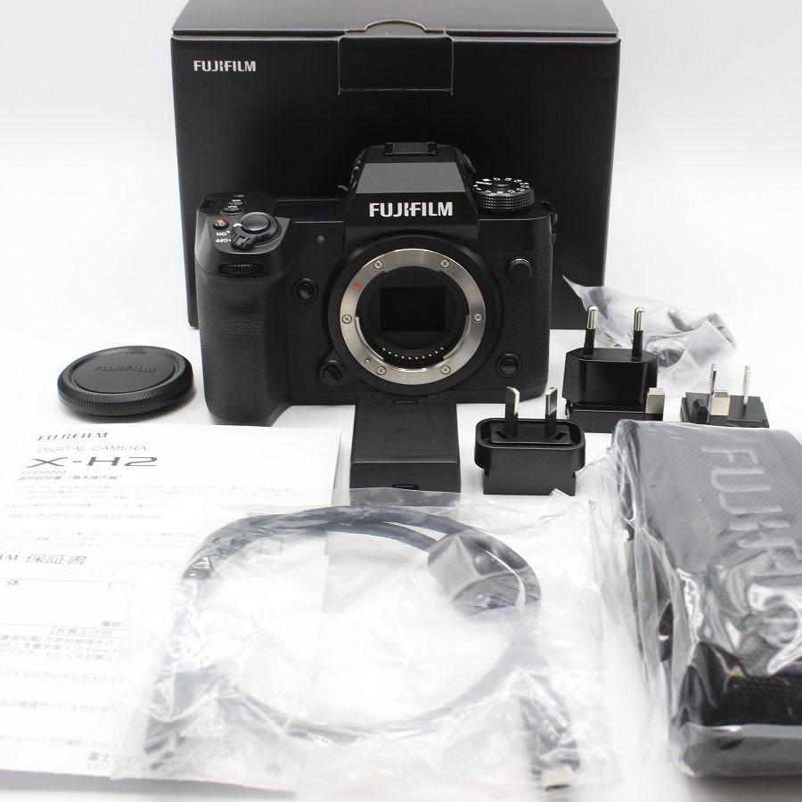 ボーナスストア+5％【美品】富士フイルム X-H2 ボディ ブラック APS-Cサイズ ミラーレスカメラ FUJIFILM 本体 | 