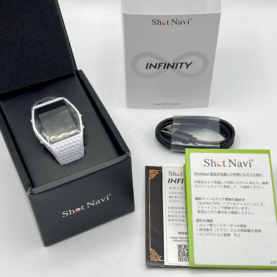 ボーナスストア+5％【新品】Shot Navi INFINITY ホワイト 腕時計型ゴルフ用GPSナビ ショットナビ インフィニティ 本体 | 