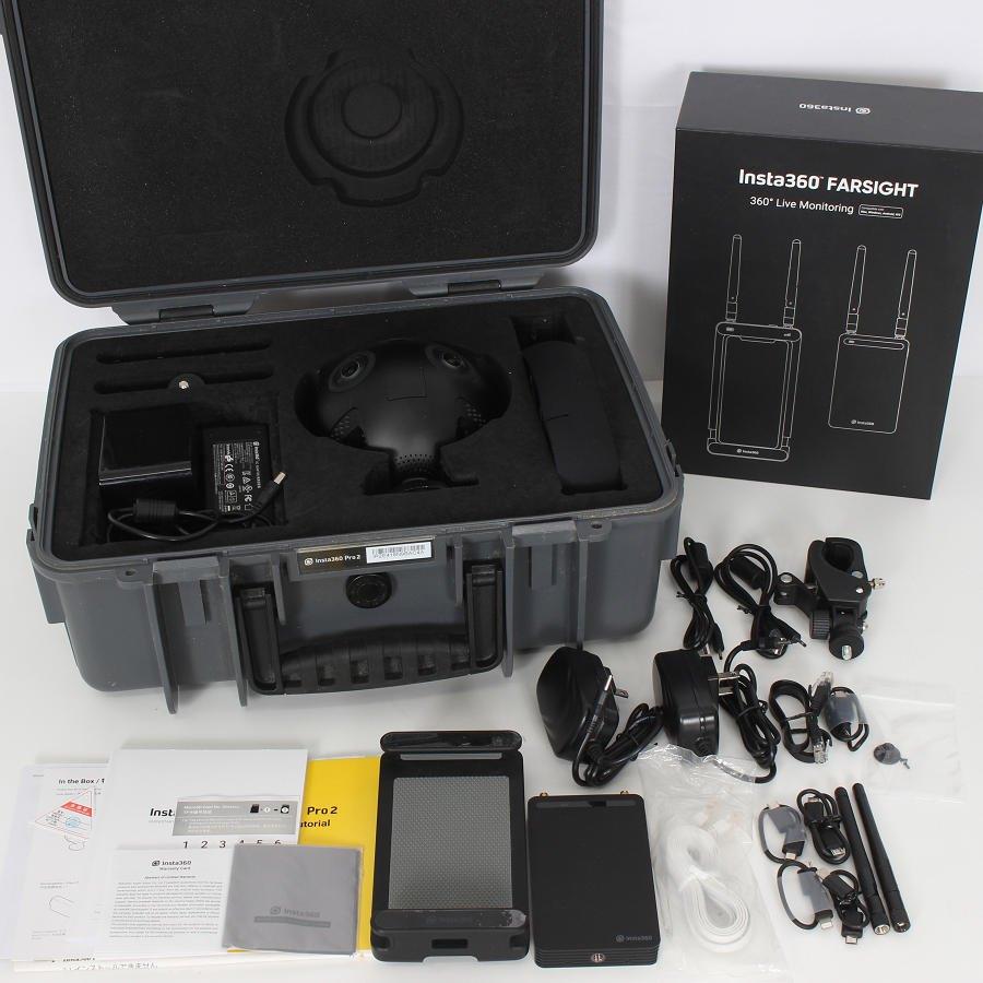 【ボーナスストア+5％】Insta360 Pro 2 TINPPR2/B 予備バッテリー+Farsightセット 360度VRカメラ パノラマ 全天球 8K ビデオカメラ 本体 | 