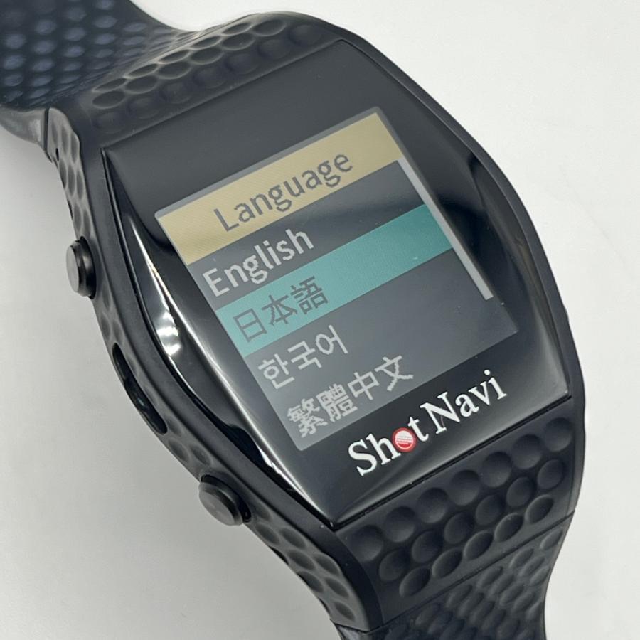 【ボーナスストア+5％】ShotNavi INFINITY ブラック 腕時計型ゴルフ用GPSナビ ショットナビ インフィニティ 本体 |  | 02