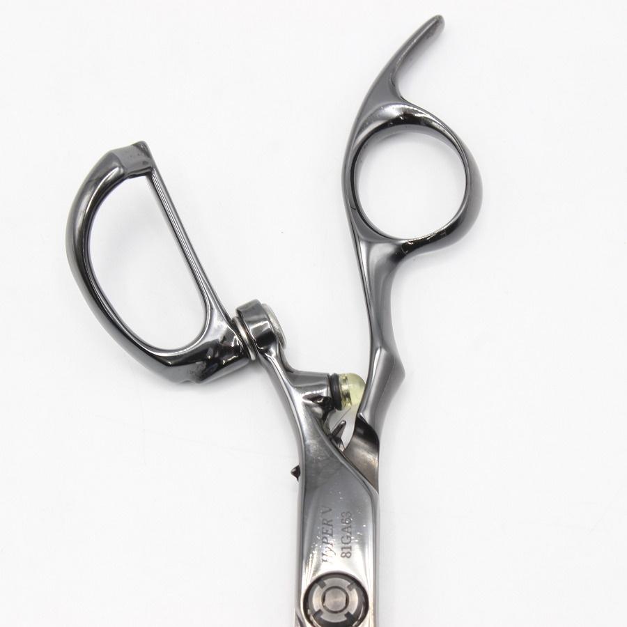 ボーナスストア+5％【美品】はさみのルミエール HyPER V 81GA63 ブラックコーティング加工 カットシザー 6.3インチ 柳刃 フレックスハンドル |  | 07