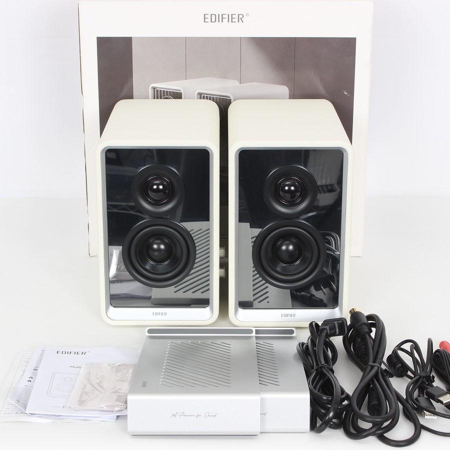 ボーナスストア+5％【美品】Edifier ED-QR65-WH ホワイト GaN充電器搭載2.0アクティブスピーカー ハイレゾ エディファイア 本体 | 