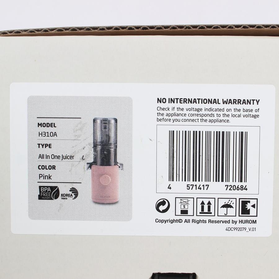 ボーナスストア+5％【新品】HUROM H310A-BAC04PK サクラピンク スロージューサー ヒューロム 本体 |  | 02