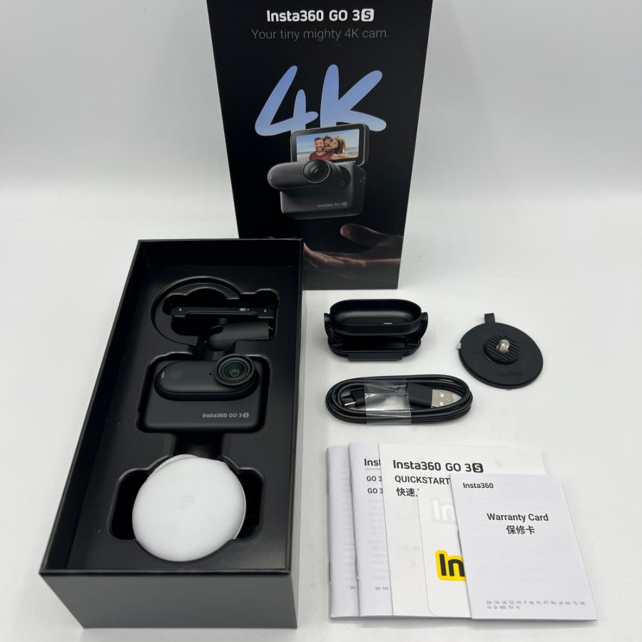 ボーナスストア+5％【美品】Insta360 GO 3S 128GB CINSAATA-GO3S128K ブラック アクションカメラ インスタ ゴー 本体 | 