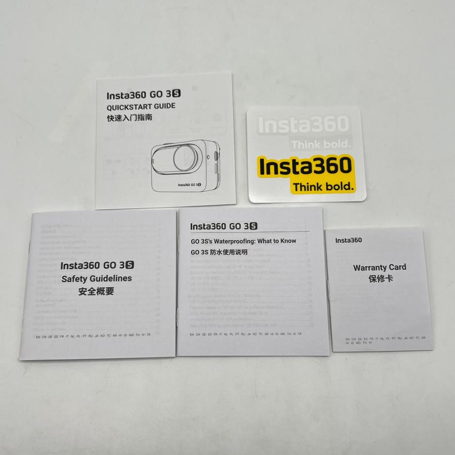 ボーナスストア+5％【美品】Insta360 GO 3S 128GB CINSAATA-GO3S128K ブラック アクションカメラ インスタ ゴー 本体 |  | 10