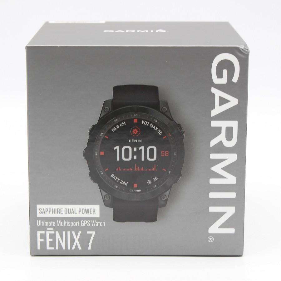 【ボーナスストア+5％】GARMIN fenix 7 Sapphire Dual Power Ti Black DLC/Black 010-02540-46 ガーミン フェニックス チタニウム 本体 |  | 15