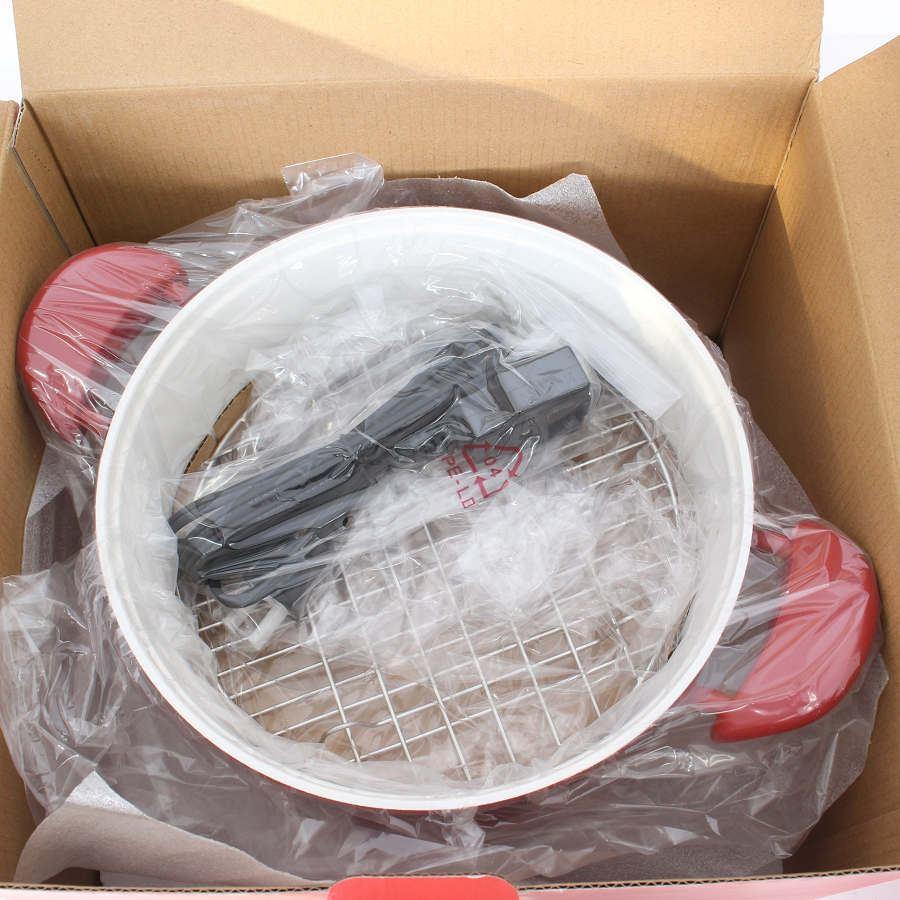 ボーナスストア+5％【新品】BRUNO BOE065-RD レッド 電気鍋 マルチグリルポット ブルーノ 本体 |  | 06