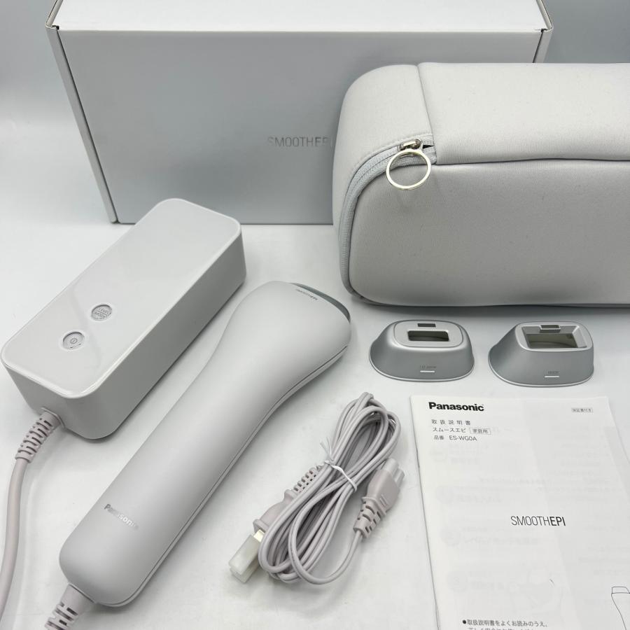 ボーナスストア+5％【美品】パナソニック 光エステ スムースエピ ES-WG0A-H グレー 脱毛器 光美容器 Panasonic 本体 | 