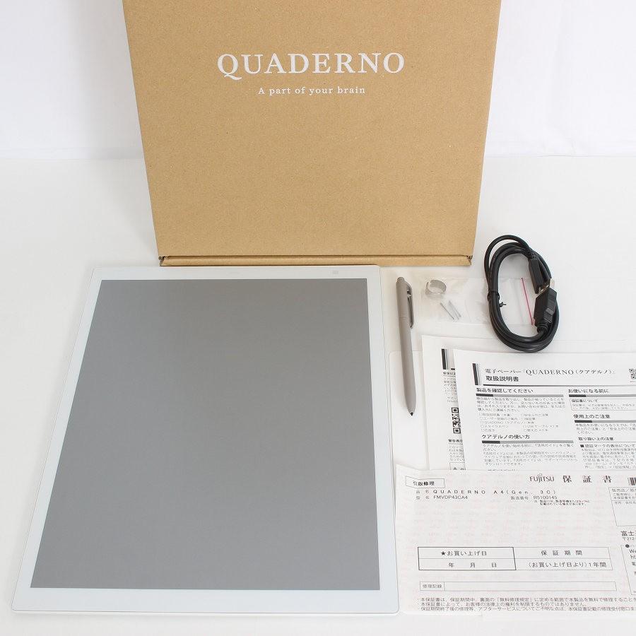 ボーナスストア+5％【美品】富士通 QUADERNO A4 Gen.3C FMVDP43CA4