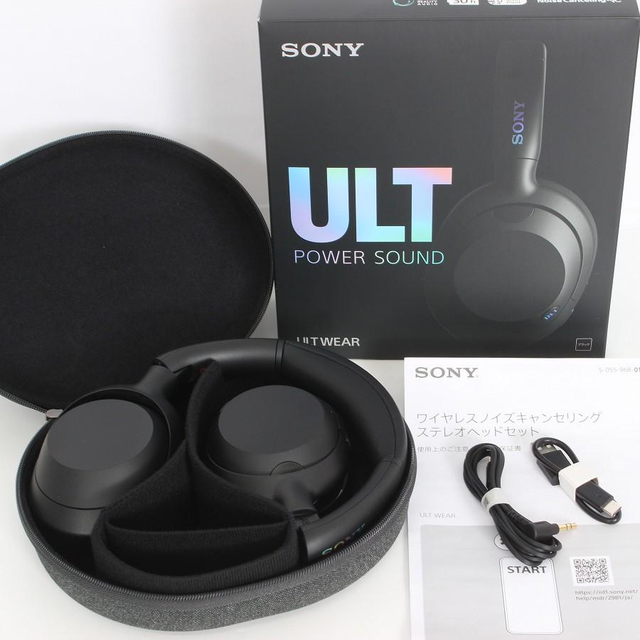 ボーナスストア+5％【美品】SONY ULT WEAR WH-ULT900N-BC ブラック ワイヤレスノイズキャンセリングステレオヘッドセット ソニー アルトウェア ヘッドホン 本体 | 