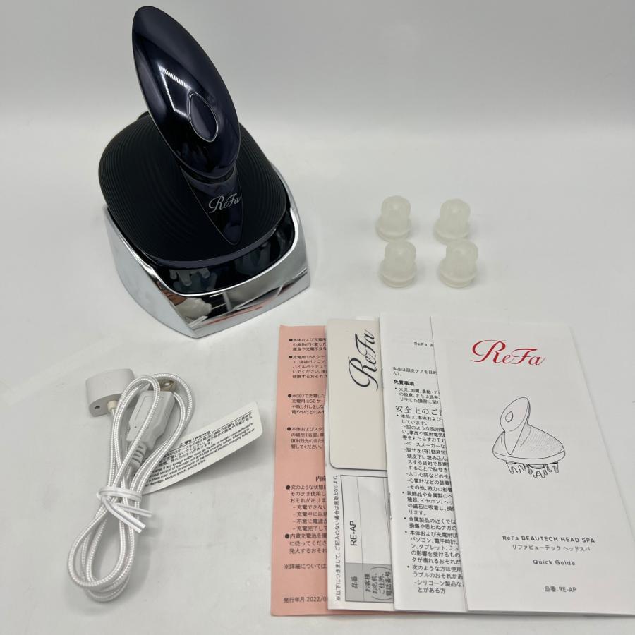 ボーナスストア+5％【美品】MTG ReFa BEAUTECH HEAD SPA RE-AP-03A ブラック リファ ビューテックヘッドスパ 本体 | 