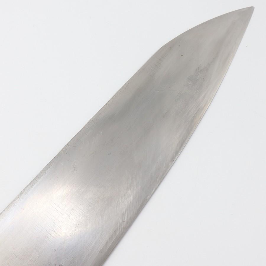 【ボーナスストアPlus】武蔵国光月作 本銘 筋引包丁 一尺 鍔付き柄 刃渡り約300mm 洋包丁 |  | 04