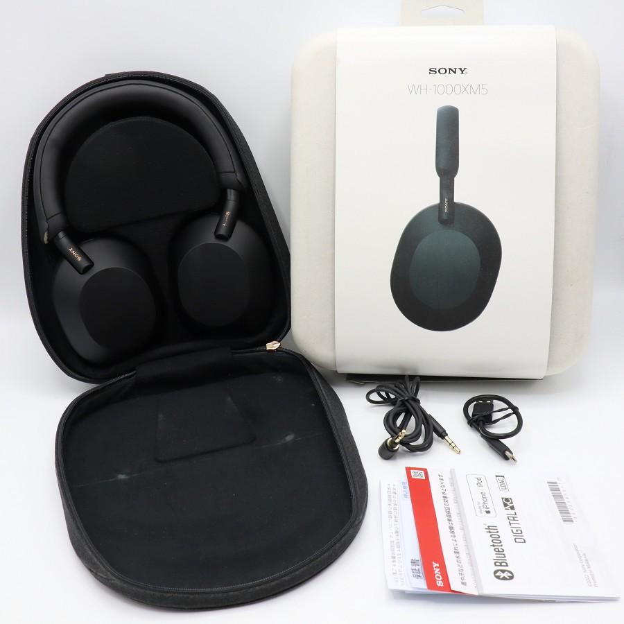 【ボーナスストア+5％】SONY WH-1000XM5 ブラック ワイヤレスノイズキャンセリングステレオヘッドセット ソニー 本体 | 