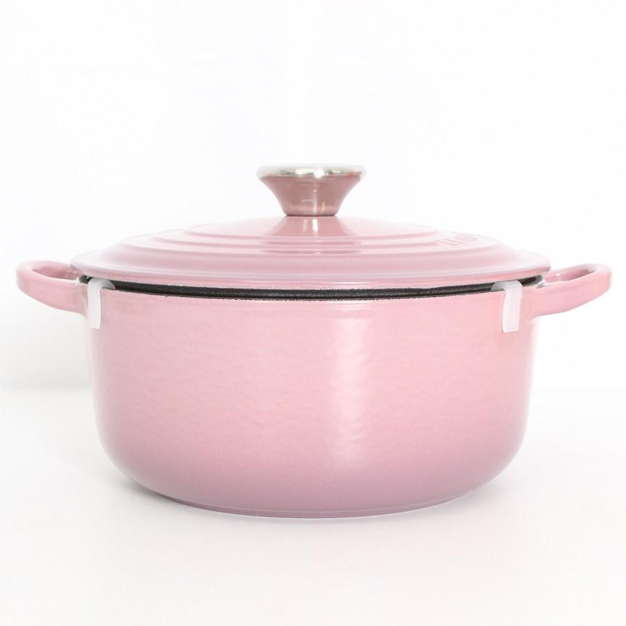 ボーナスストア+5％【新品】ル・クルーゼ ココット・ロンド 20cm モーヴピンク 21001-20-49 ホーロー 両手鍋 LE CREUSET 本体 |  | 02