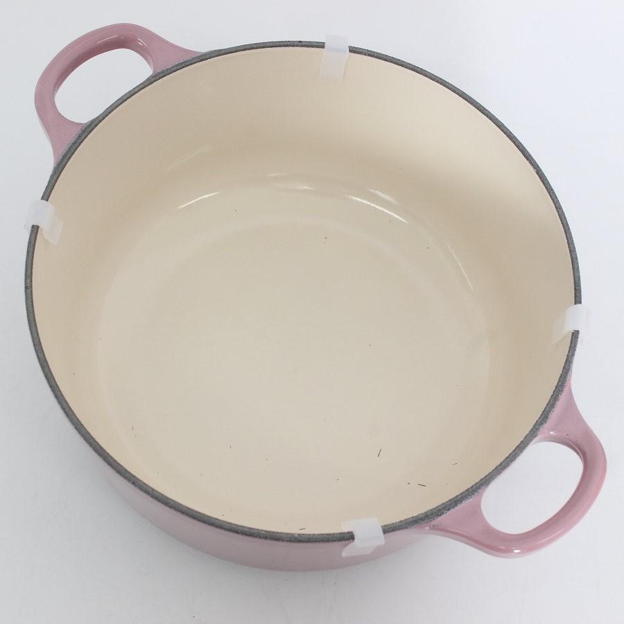 ボーナスストア+5％【新品】ル・クルーゼ ココット・ロンド 20cm モーヴピンク 21001-20-49 ホーロー 両手鍋 LE CREUSET 本体 |  | 03