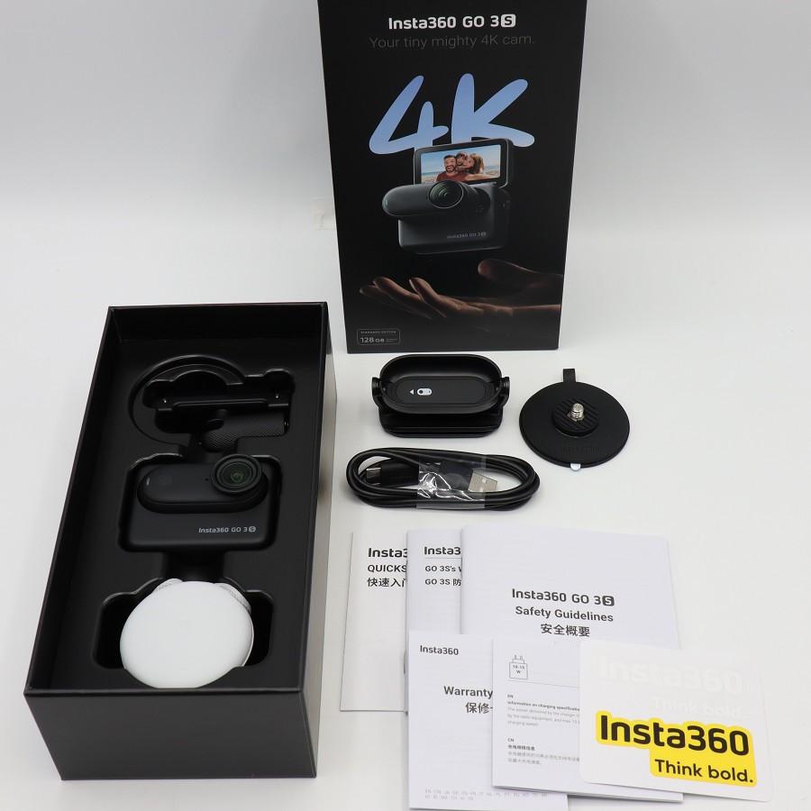 ボーナスストア+5％【美品】Insta360 GO 3S 128GB CINSAATA-GO3S128K ブラック アクションカメラ インスタ ゴー 本体 | 