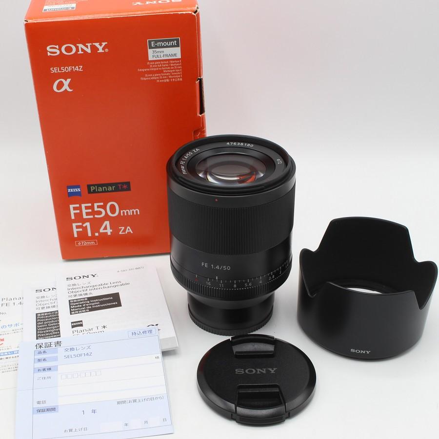 ボーナスストア+5％【美品】SONY Planar T* FE 50mm F1.4 ZA SEL50F14Z 単焦点レンズ ZEISSレンズ 35mmフルサイズ対応 Eマウント ソニー 交換レンズ | 