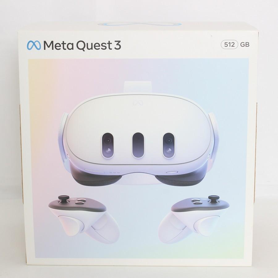 ボーナスストア+5％【美品】Meta Quest 3 512GB VR ヘッドマウントディスプレイ ヘッドセット メタクエスト3 899-00594-01 Oculus 本体 |  | 09