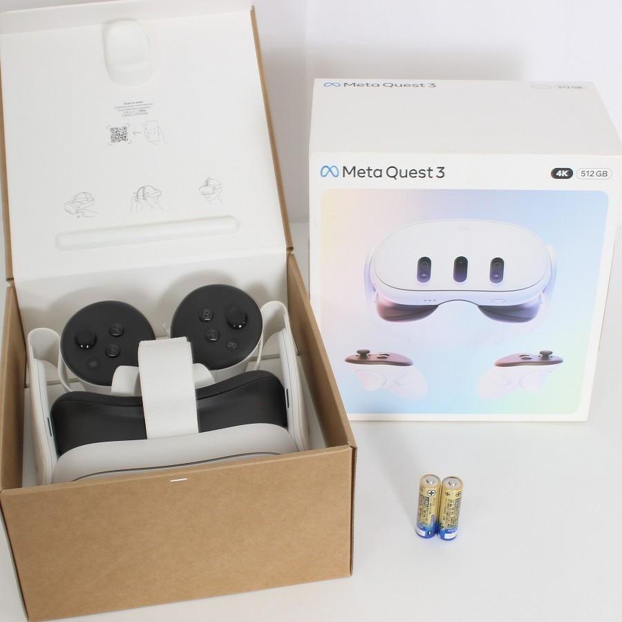 ボーナスストア+5％【美品】 Meta Quest 3 512GB VR ヘッドマウントディスプレイ ヘッドセット メタクエスト3 899-00594-01 Oculus 本体 | 