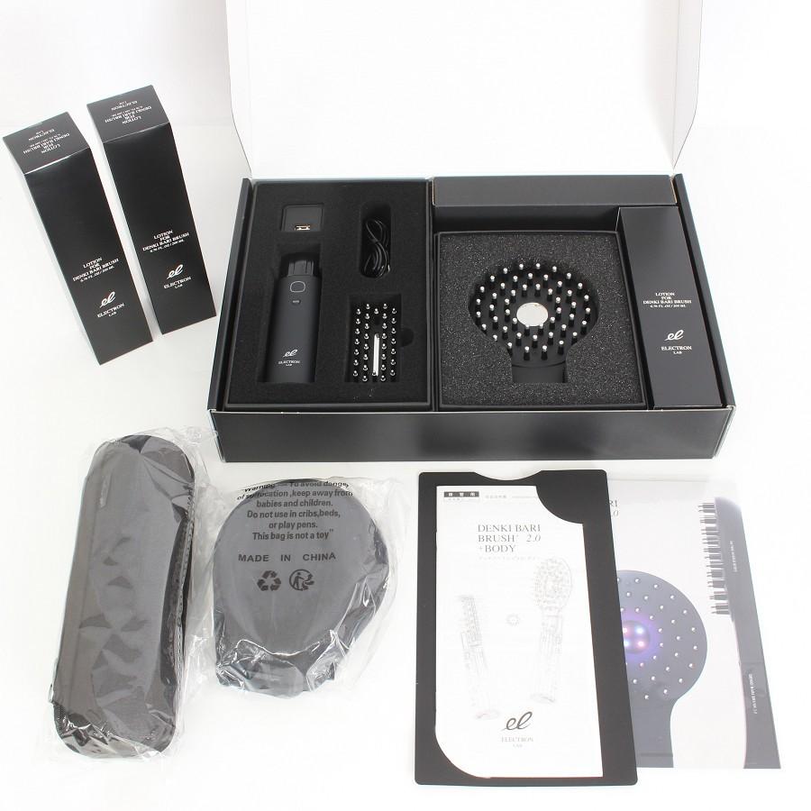 ボーナスストア+5％【新品】デンキバリブラシ 2.0+ ボディ 新品ローション+専用ケース付き 低周波美容機器 ヘッドスパ | 