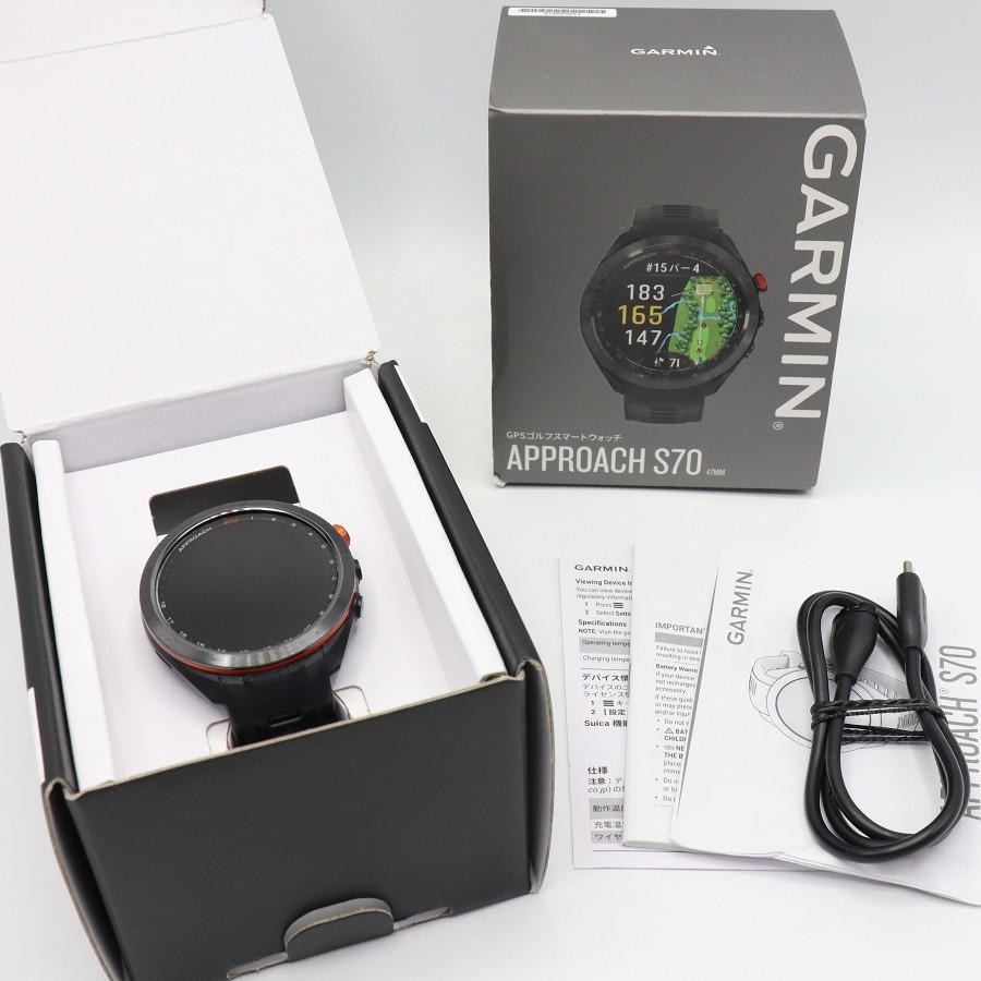 ボーナスストア+5％】GARMIN Approach S70 47mm Black 010-02746-22