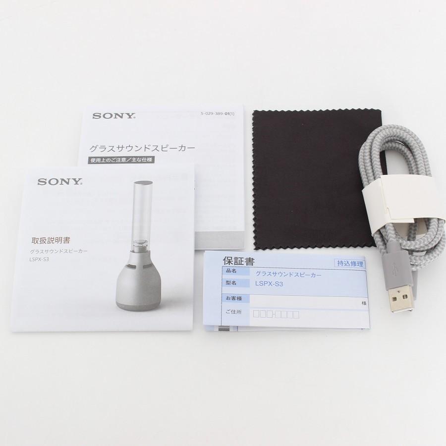 ボーナスストア+5％【美品】SONY LSPX-S3 グラスサウンドスピーカー Bluetooth LED ハンズフリー通話機能 ソニー 本体 |  | 09