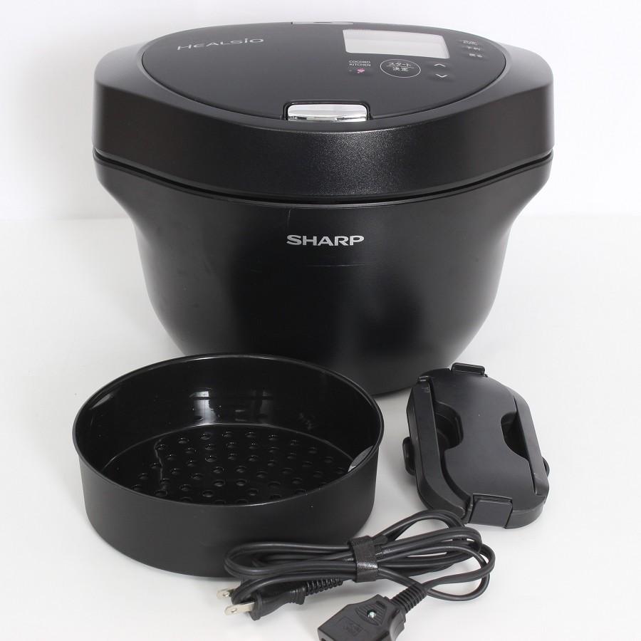 【ボーナスストア+5％】シャープ ヘルシオ ホットクック KN-HW16G-B 水なし自動調理鍋 ブラック系 圧力鍋 SHARP 本体 | 
