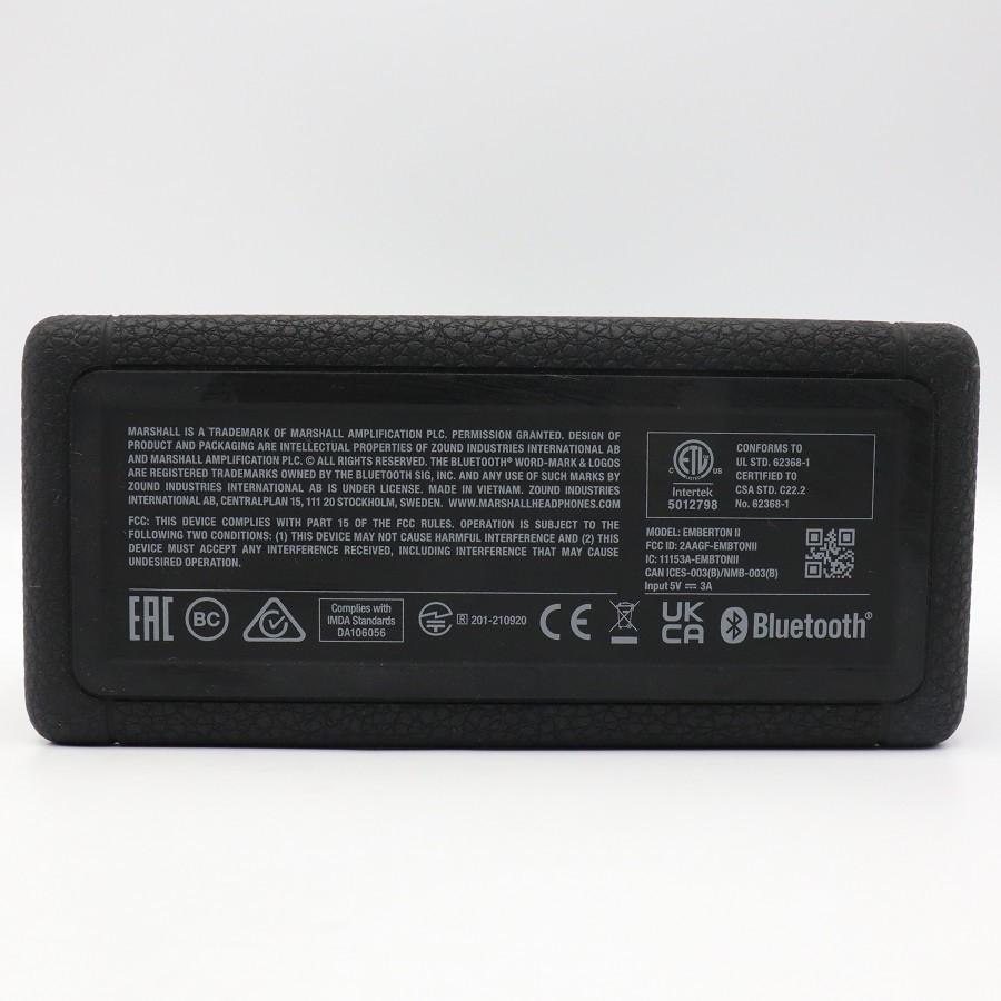 ボーナスストア+5％【美品】Marshall Emberton II Black and Brass ワイヤレス ポータブル 防水 スピーカー マーシャル エンバートン ブラック&ブラス 本体 |  | 08