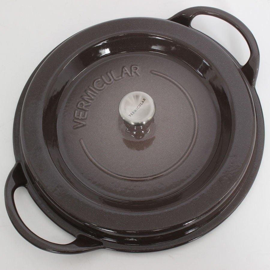 ボーナスストア+5％【美品】バーミキュラ オーブンポットラウンド 26cm BRN26R パールブラウン 無水 ホーロー 両手鍋 本体 |  | 05