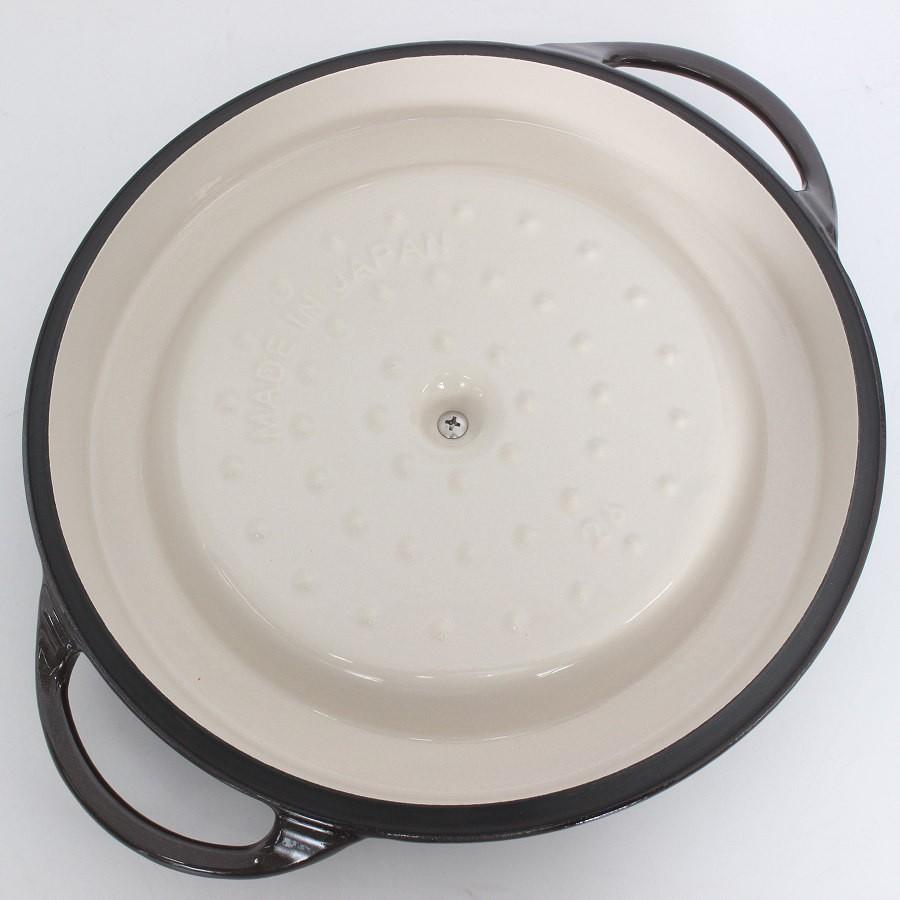 ボーナスストア+5％【美品】バーミキュラ オーブンポットラウンド 26cm BRN26R パールブラウン 無水 ホーロー 両手鍋 本体 |  | 07