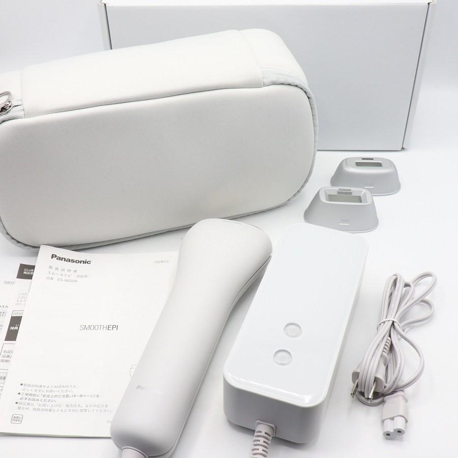 ボーナスストア+5％【美品】パナソニック 光エステ スムースエピ ES-WG0A-H グレー 脱毛器 光美容器 Panasonic 本体 | 