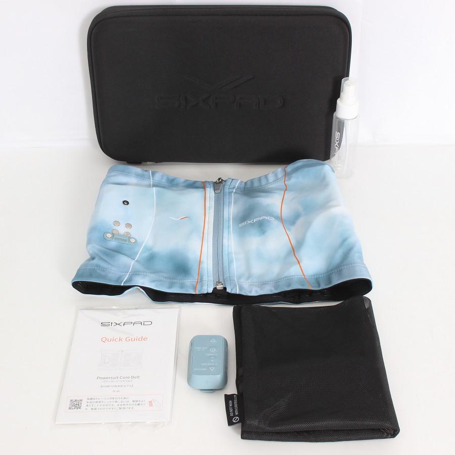 ボーナスストア+5％【美品】MTG SIXPAD Powersuit Core Belt SE-BS-12B-M ブルー ホームジム対応モデル Mサイズ シックスパッド パワースーツ コアベルト 本体 | 