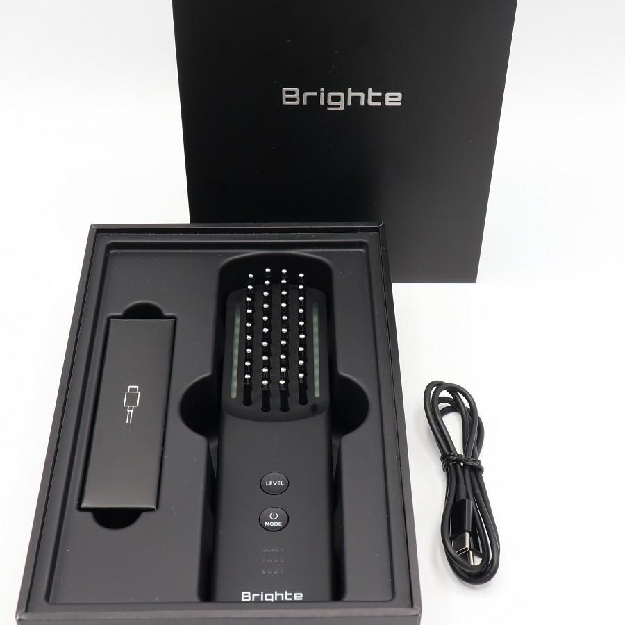 ボーナスストア+5％【美品】Brighte ELEKI BRUSH+ BRT-FSB180 ブラック 美顔器 EMS フェイスケア ブライト エレキブラシ 本体 | 
