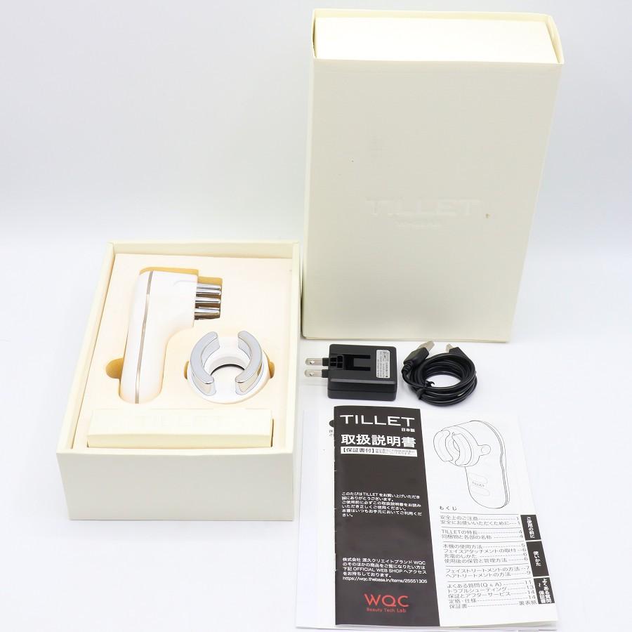 【ボーナスストア+5％】WQC TILLET W-GEAR ホワイト 多機能美顔器 EMS 渡久クリエイト 本体 | 